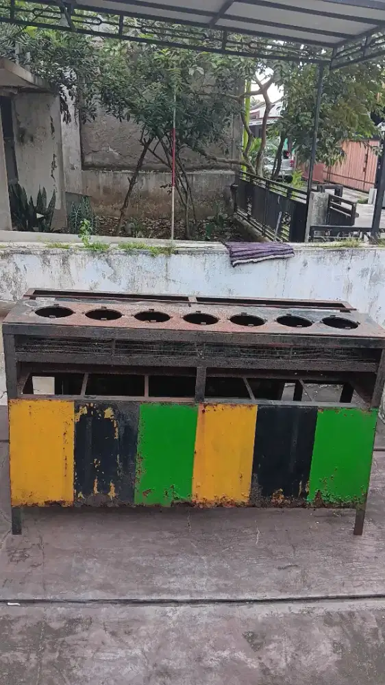 Di Jual Tungku Surabi Areng 7 Lubang Plat Besi Baja Tebal