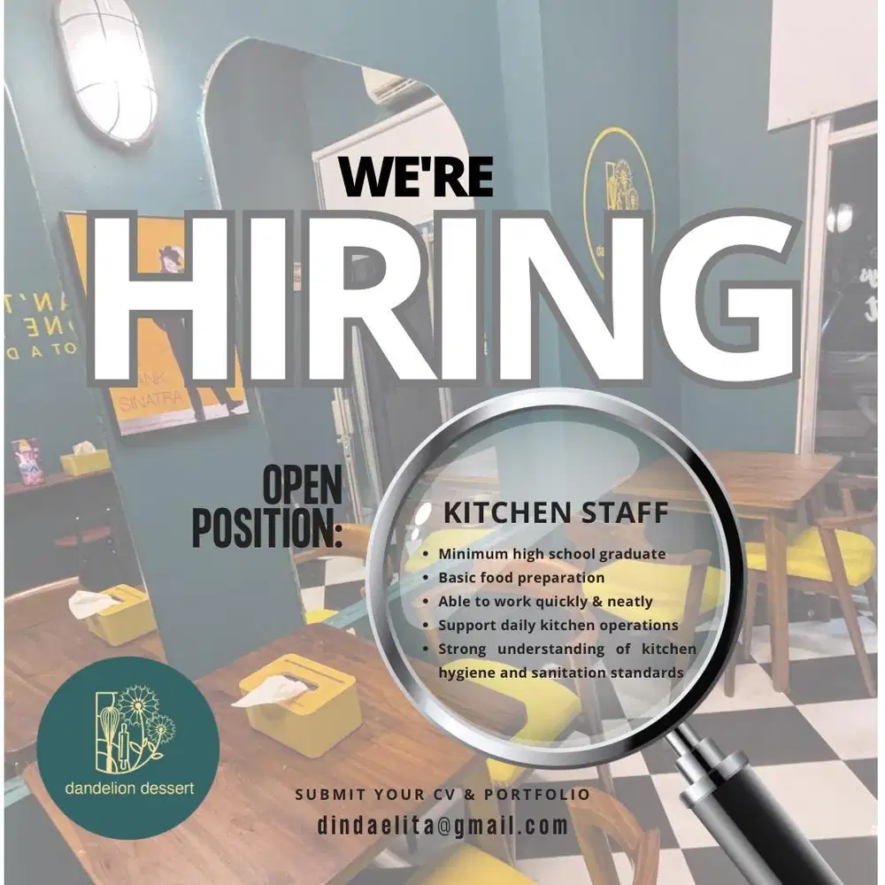 LOWONGAN KERJA KITCHEN STAFF