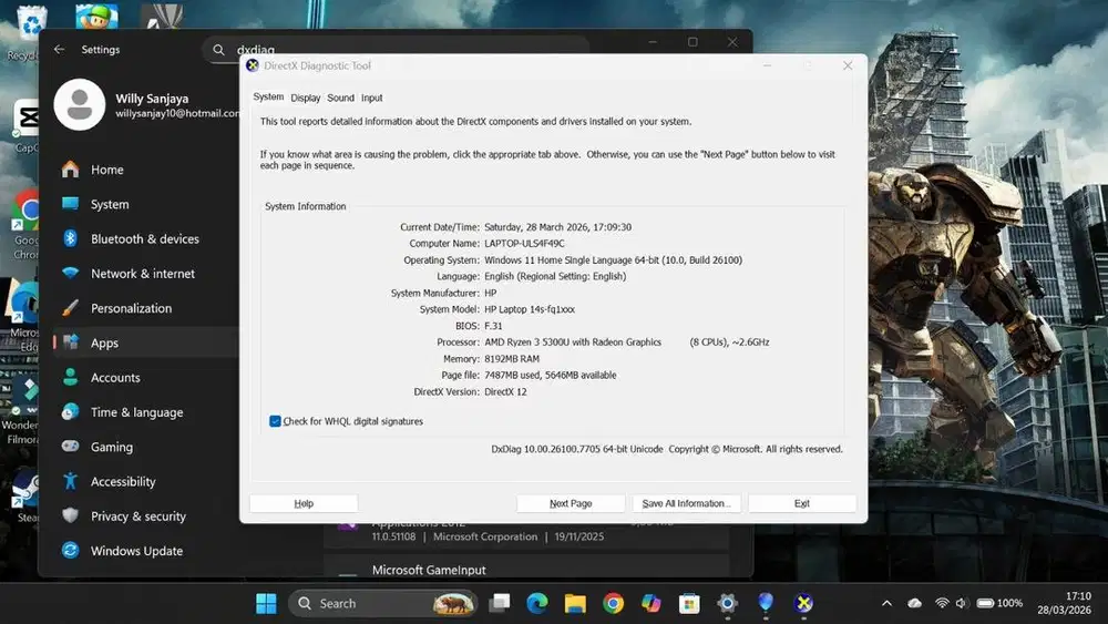 Jual Laptop Bekas HP 14S FQ1009AU