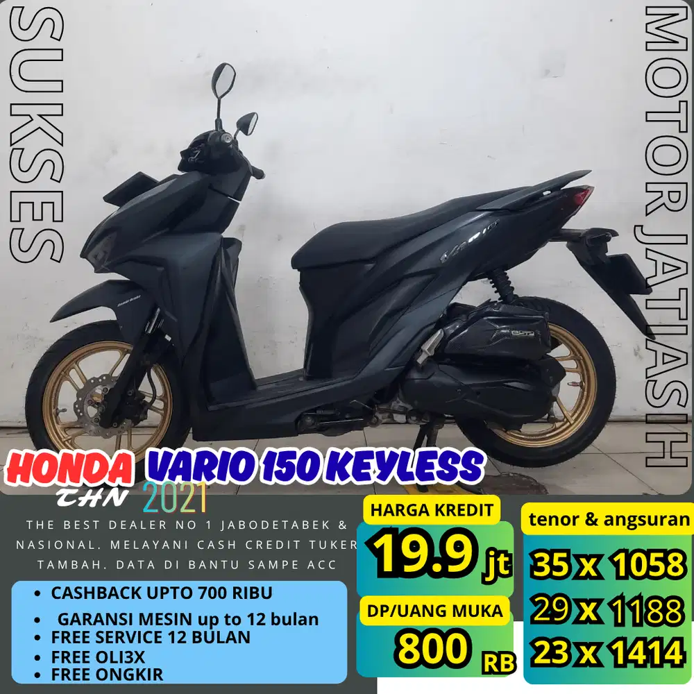 PROMO (SUKSES MOTOR) DP TERMURAH  HONDA SCOOPY VARIO 150 KEYLES 2021
