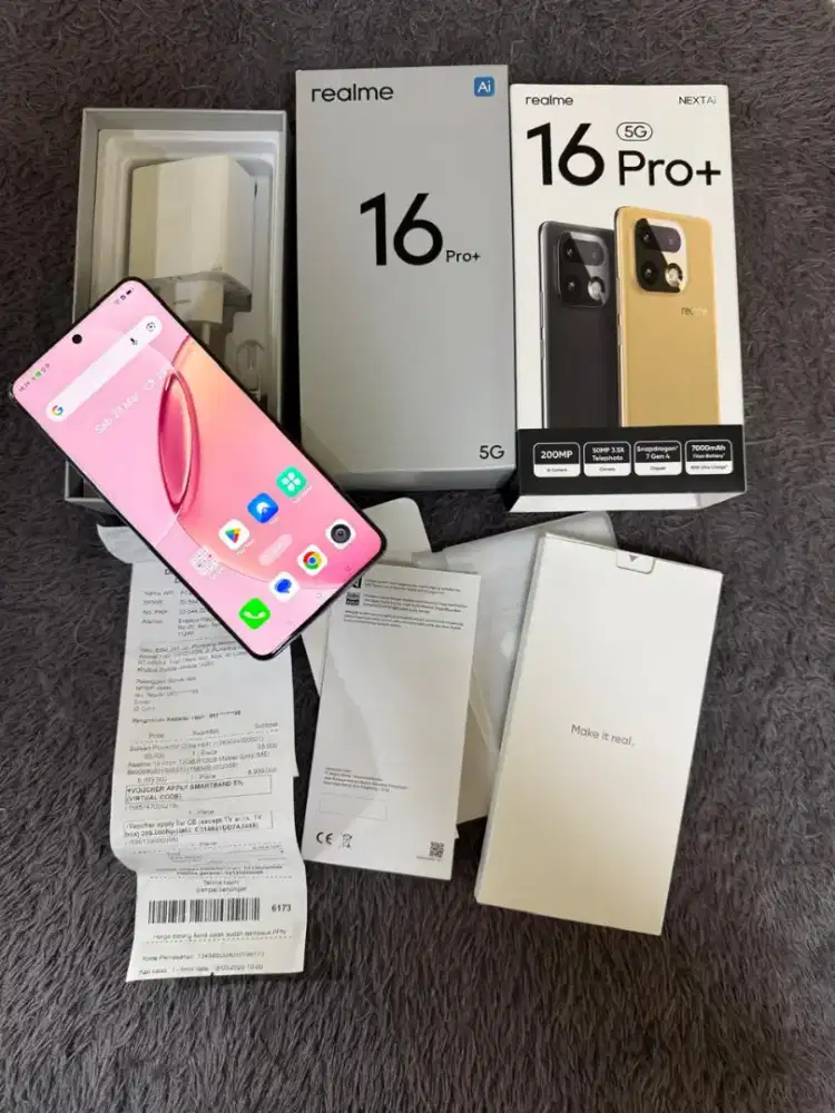 Realme 16 Pro Plus 5G 12/512GB Next AI Fullset Garansi Resmi