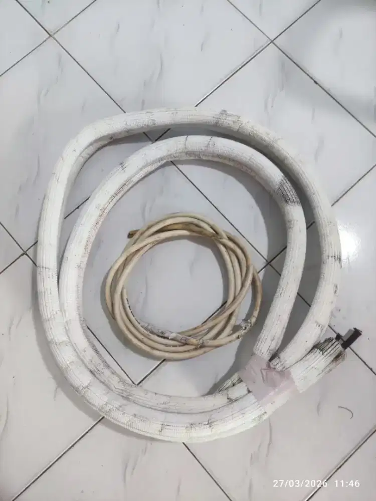 Pipa AC hoda 0.8mm + kabel 3x2.5 eternal ( 3meter) bekas baik