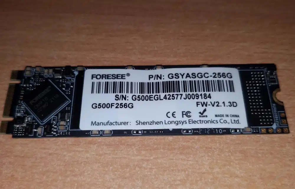 SSD 256gb M.2 sata sentinel 100