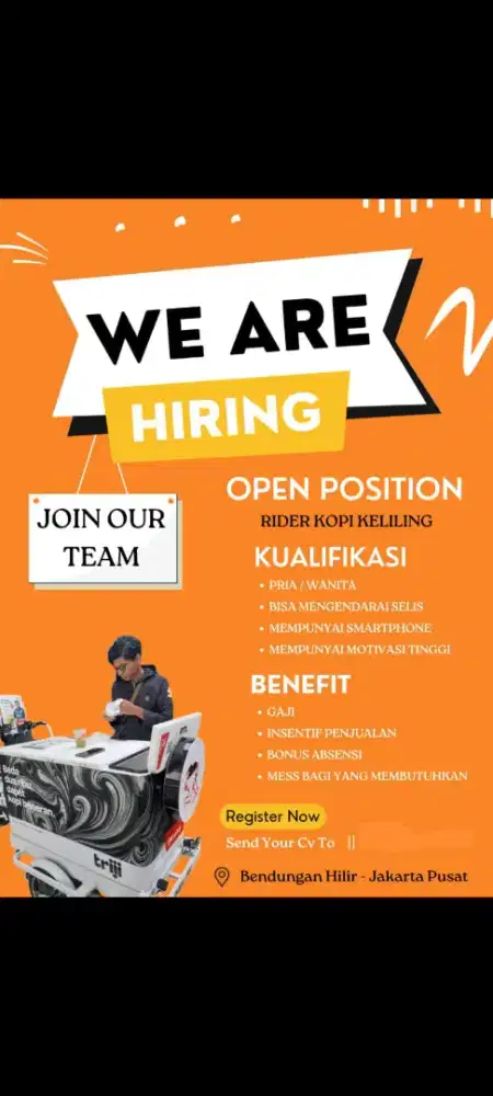 Lowongan barista keliling