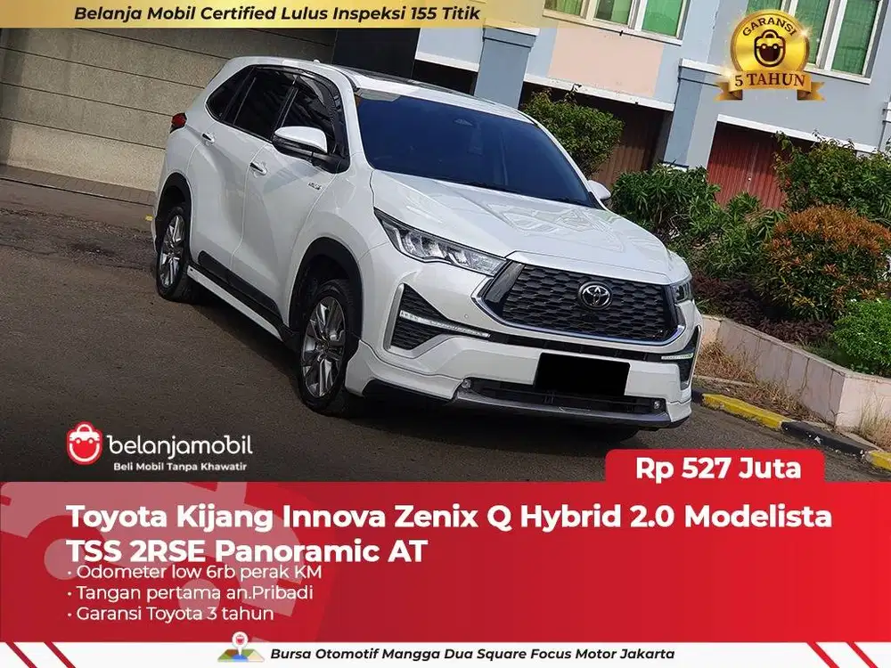 [GARANSI 5TH] Toyota Innova Zenix Q Hybrid 2.0 Modelista TSS 2025 2026