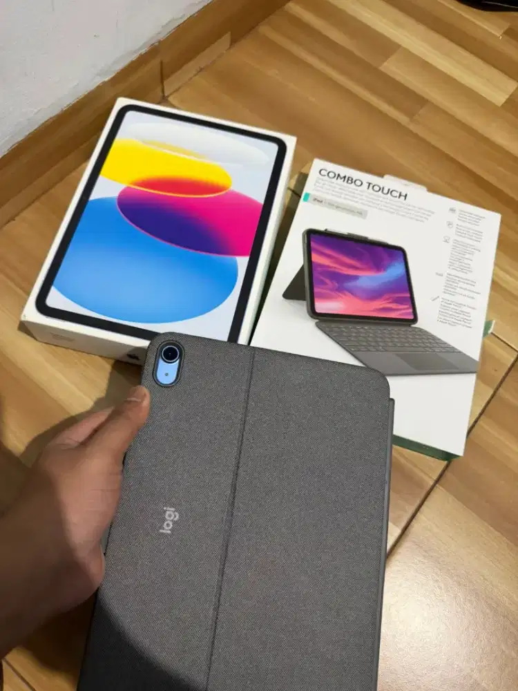 iPad ORI IBOX A16 plus keyboard Logitech Garansi Masih On