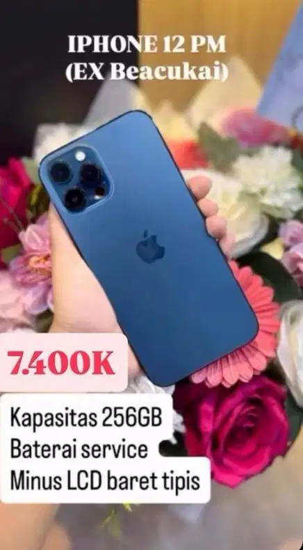 Iphone 12 pm second resmi beacukai