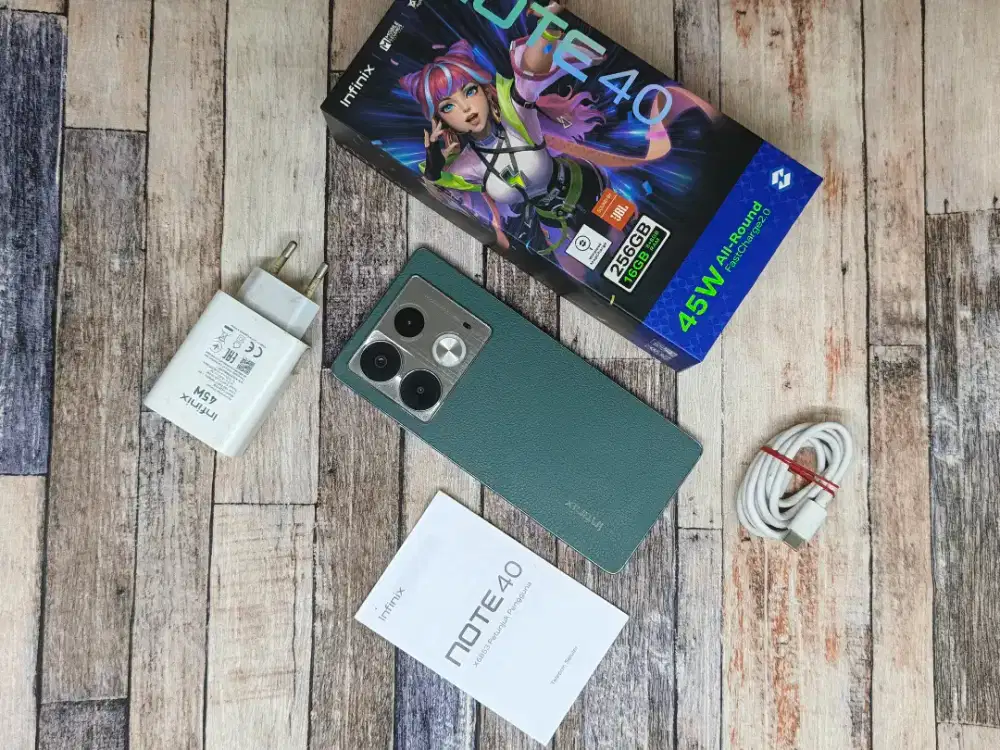 Infinix Note 40 Green 8/256 Fullset