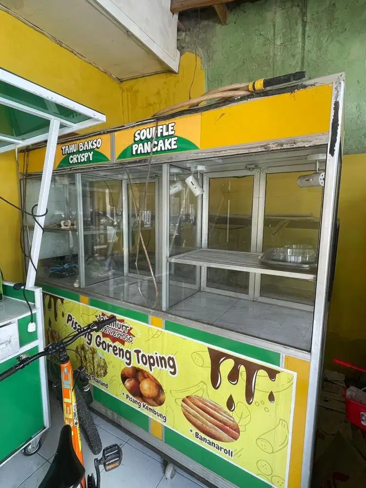 Gerobak cantik full alumunium untuk berbagai usaha