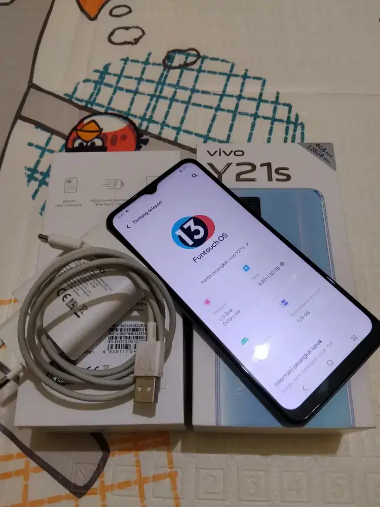 HP Vivo Y21S Pearl White