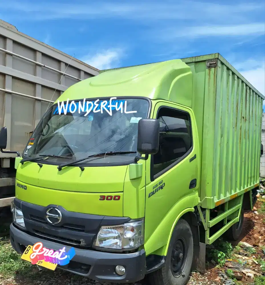 Hino Dutro 4ban 115SD Box Besi Turbo Bio Solar Fullors mulus Plat B