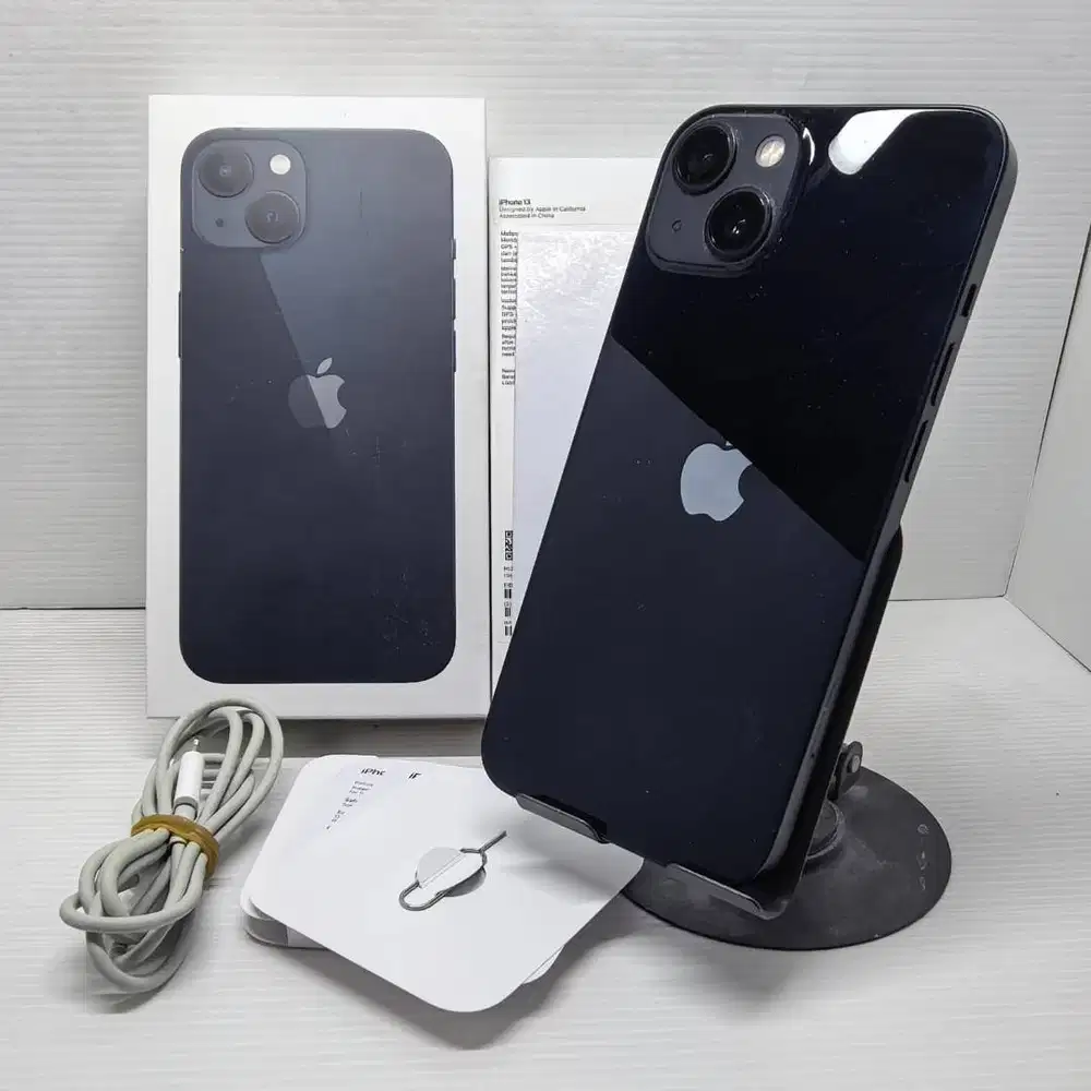 IPHONE 13 128GB MIDNIGHT NO MINUS FULLSET ORIGINAL RESMI PA/A