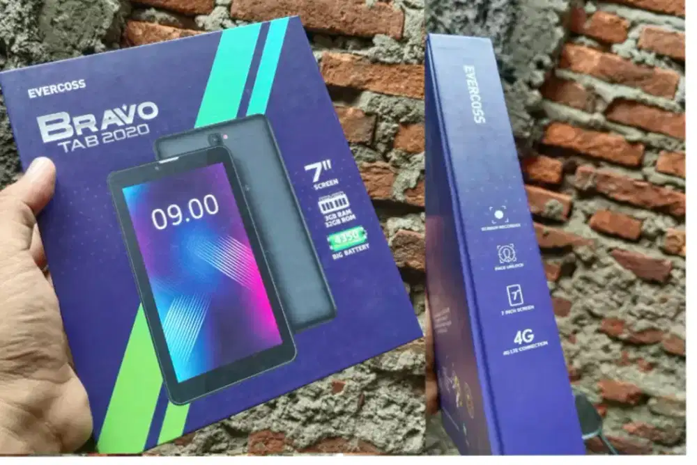 Tablet 4G 7 inci kondisi baru Ram 3/32 GB 680 ribu ajh fullset segel