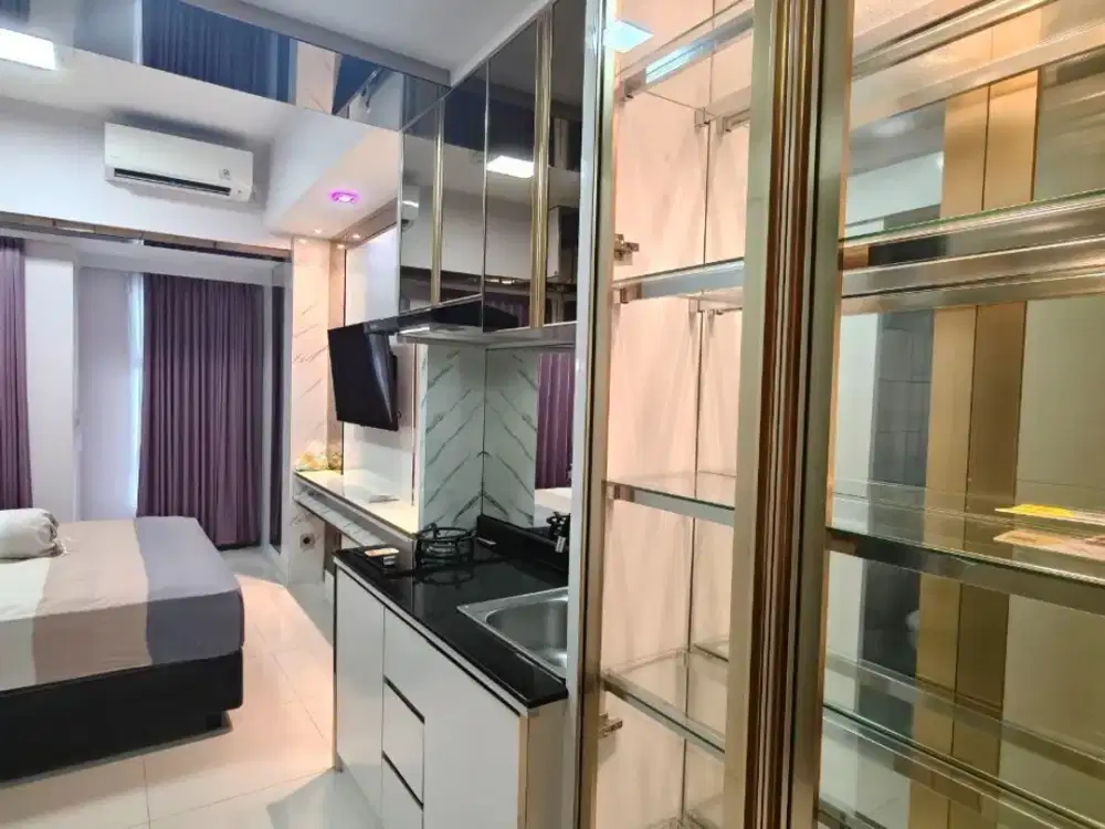 DIJUAL APARTEMEN AMOR PAKUWON CITY MALL LANTAI 3 - FULL FURNISHED - BARU GRESS