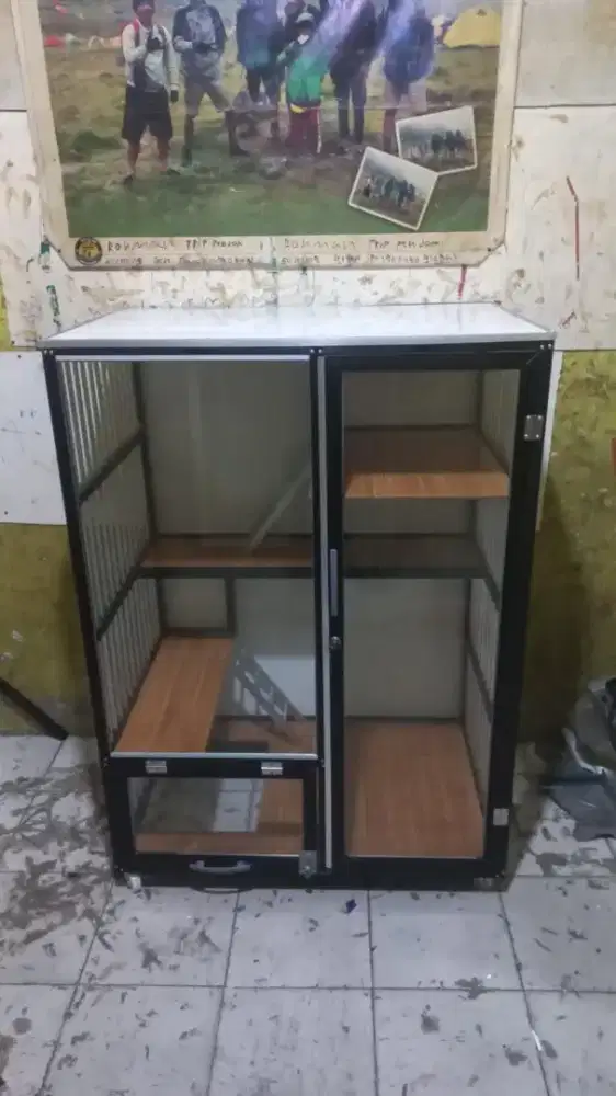 KANDANG KUCING 1 RUANG KACA