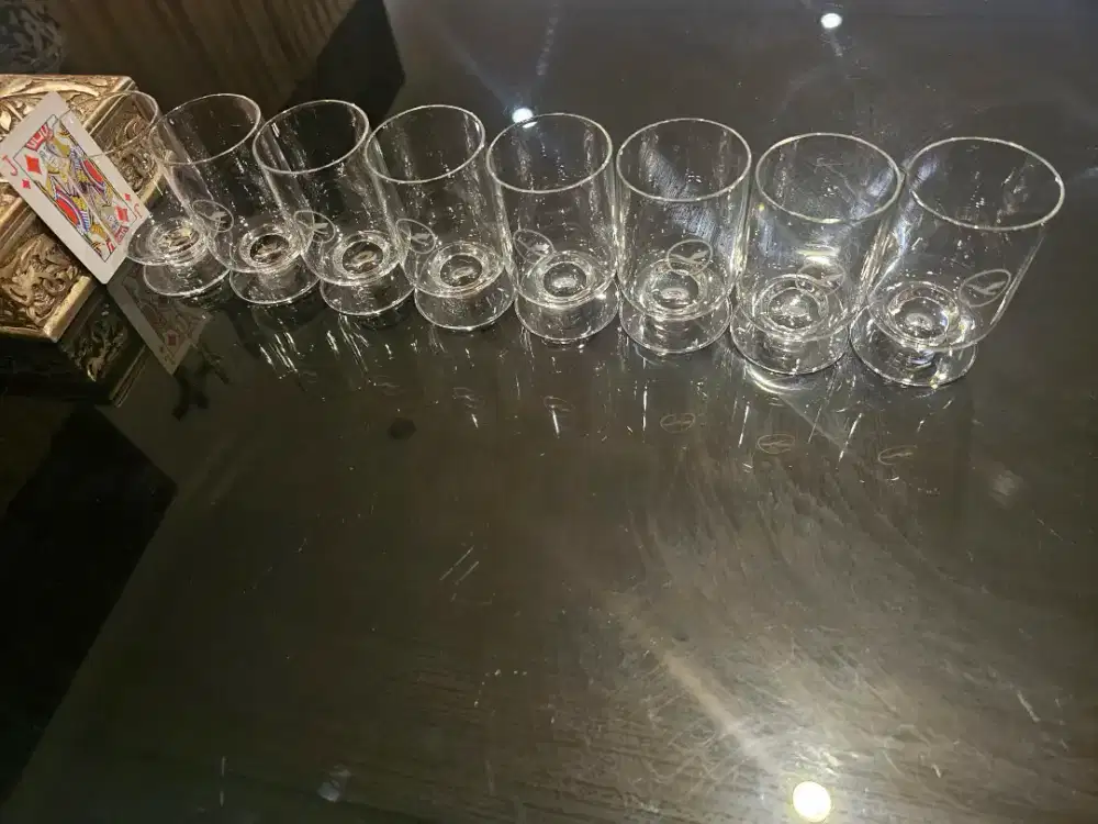 Gelas Vintage Lufthansa Set - First/Business Class (Wolf Karnagel)