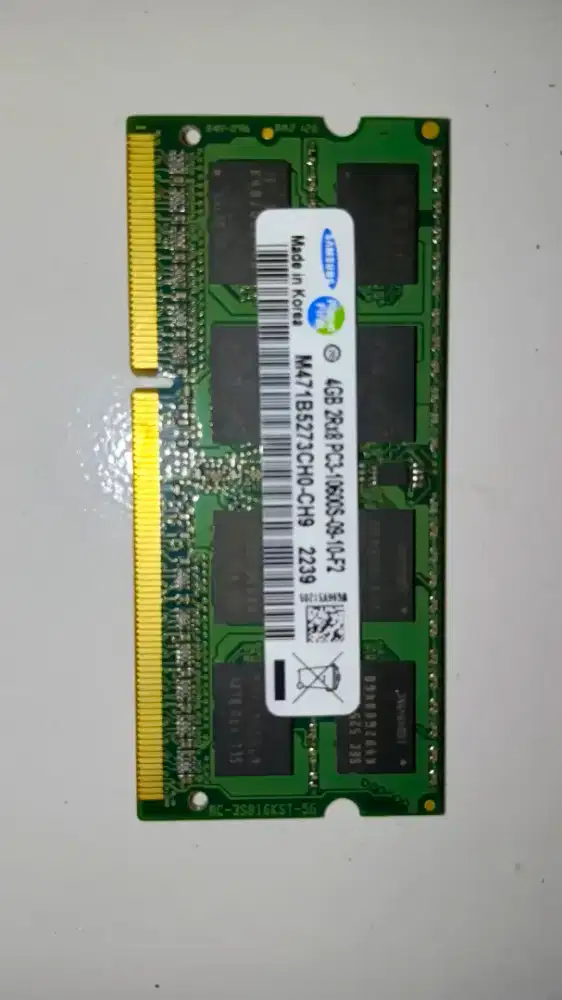 Memory laptop samsung dd3 4gb