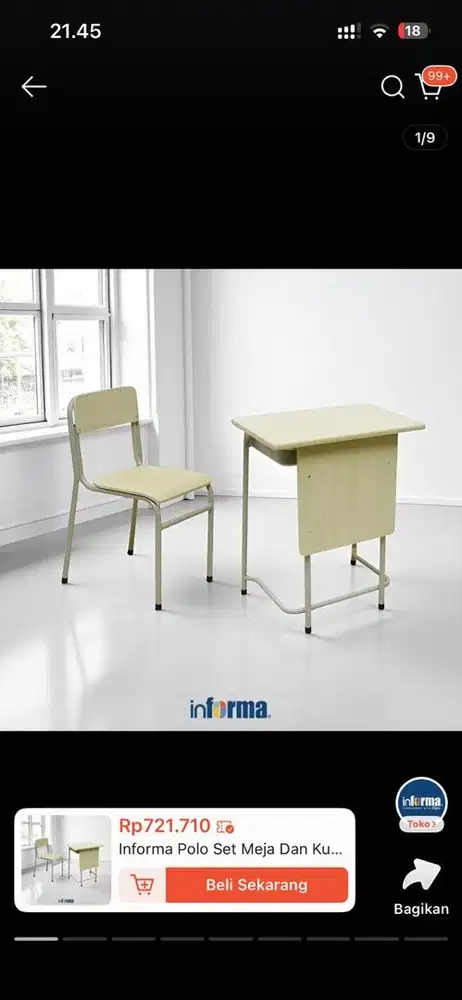 Meja Belajar Sekolah Merk Informa