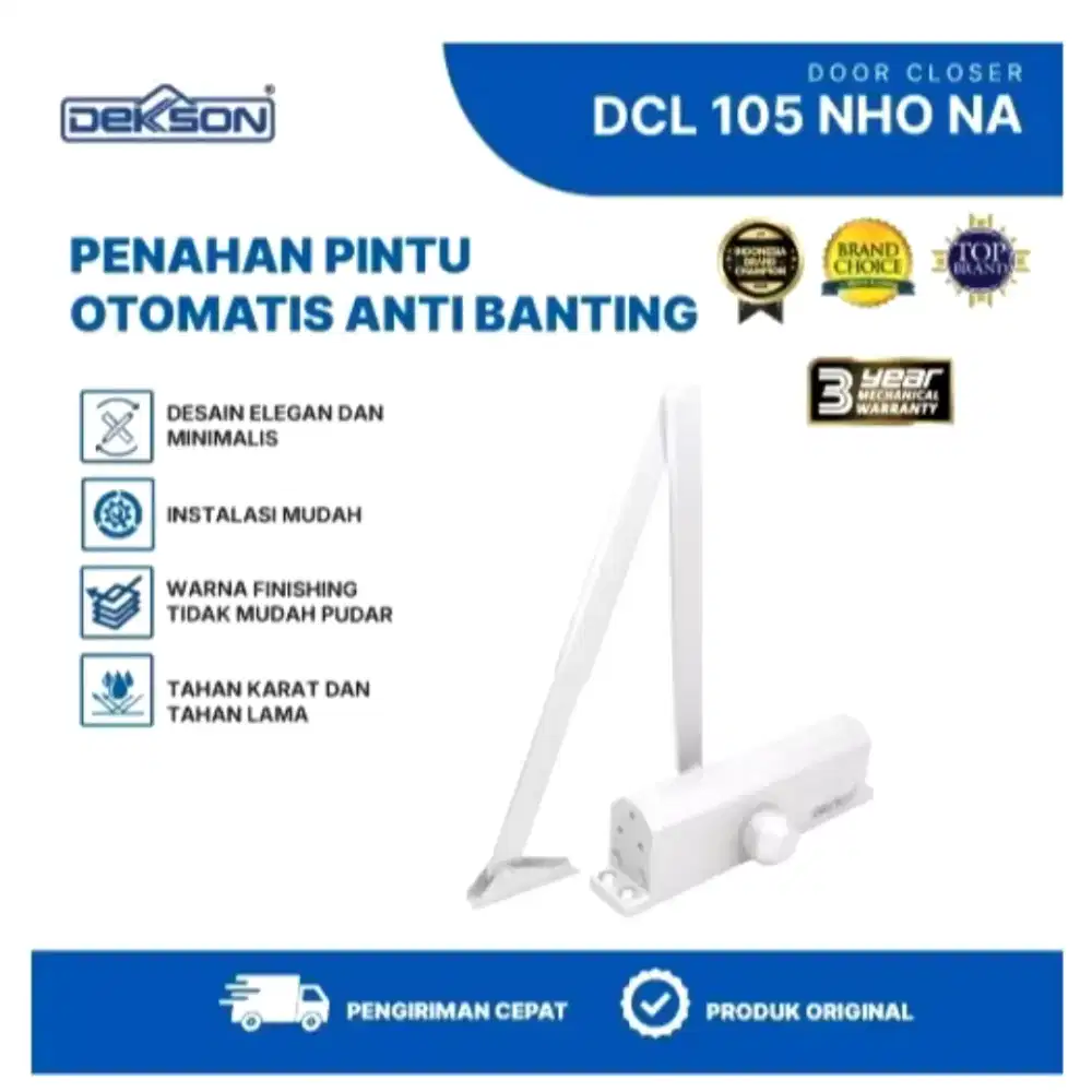 DEKKSON Door Closer SILVER | DCL-DKS-105-NHO-NA | HEAVY DUTY 100 kgs