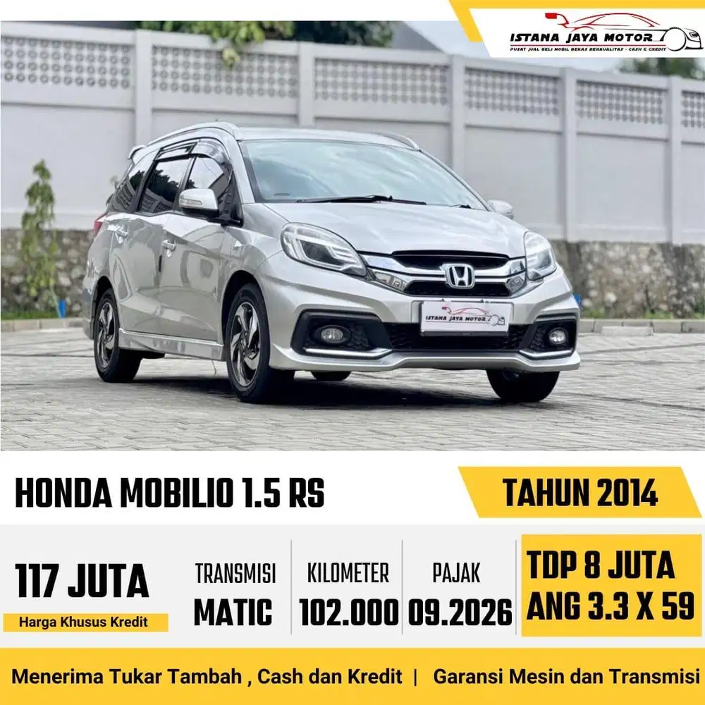 [TANGAN 1] Honda Mobilio RS 1.5 Automatic 2014 Silver