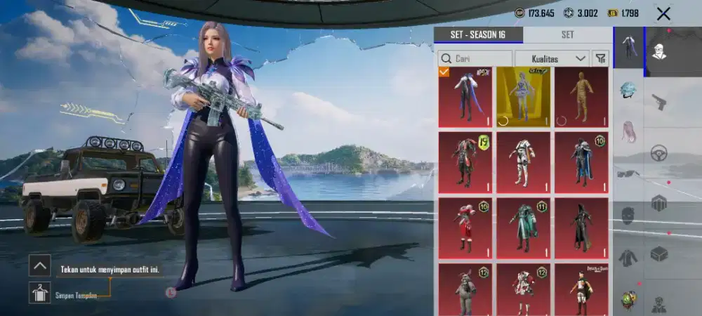 Akun PUBG semi sultan