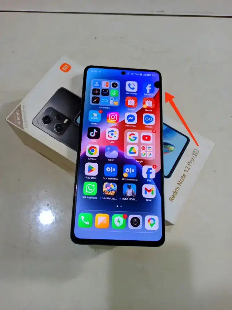 Xiaomi note 12 pro 5G Ram 8/256gb siap pakai