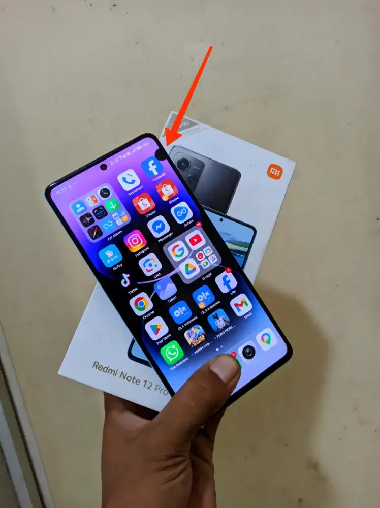 Xiaomi note 12 pro 5G Ram 8/256gb siap pakai