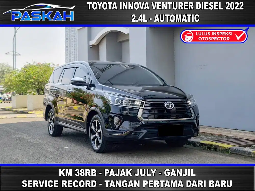 Km=38k Bunga=4,5% PAJAK=JULI GANJIL  innova Venturer diesel 2022 solar