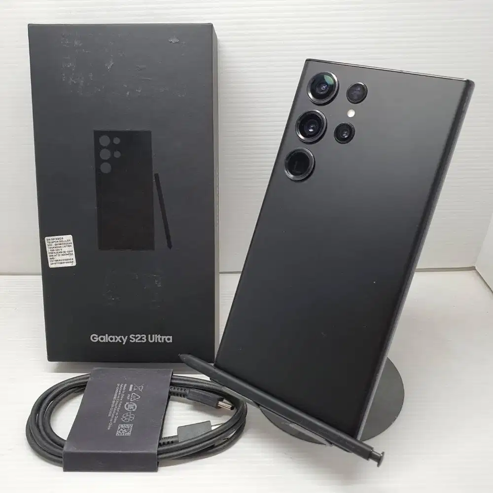 LENGKAP SAMSUNG GALAXY S23 ULTRA 5G 12/256 SEIN RESMI  BLACK NO MINUS!