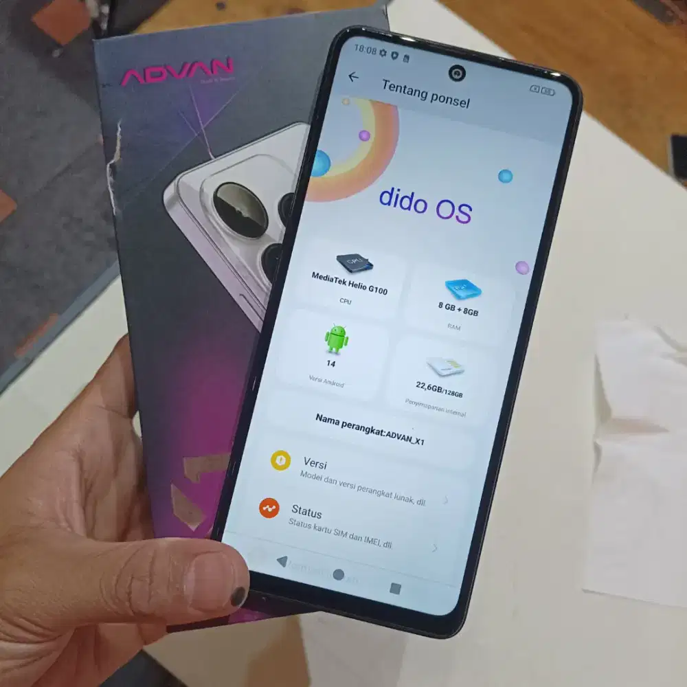 Advan X1 8+8/128 Fullset ori no minus