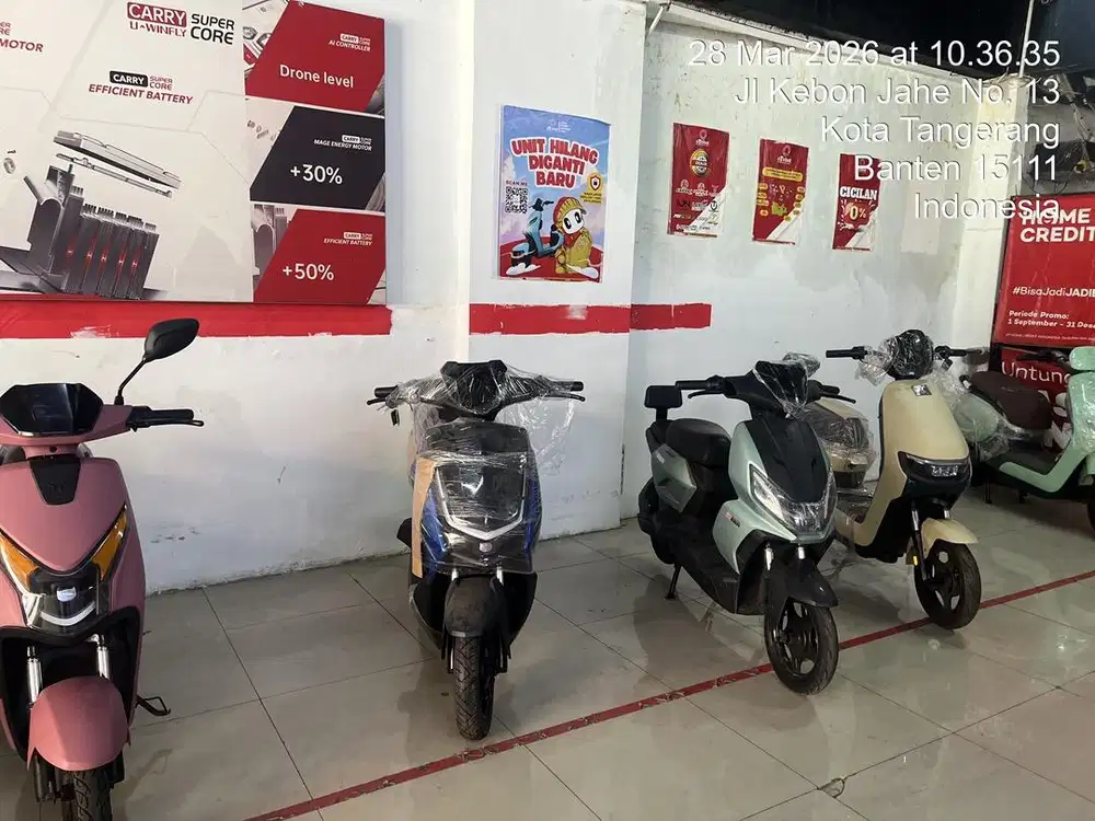 Sepeda Listrik Bisa Cash dan Kredit