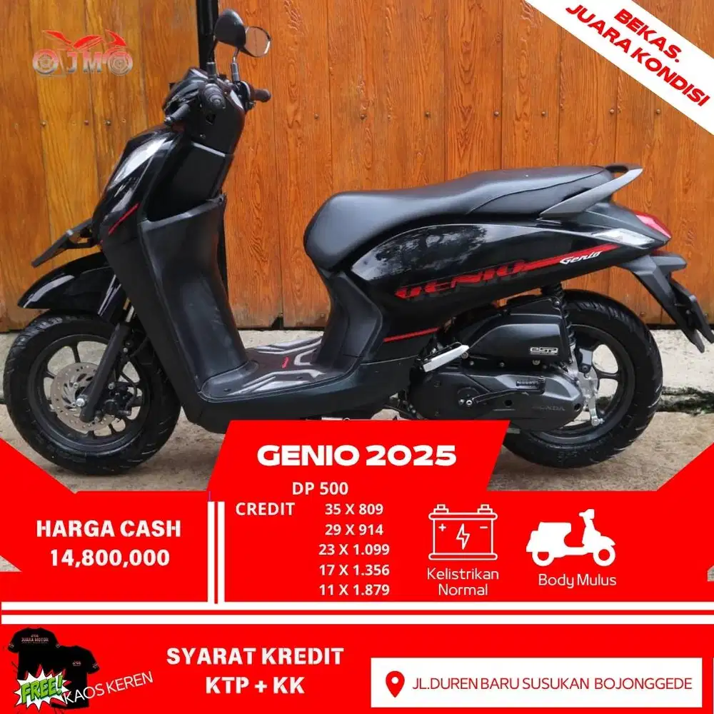 GENIO 2025 CREDIT DP RINGAN CUKUP 500 RB ANGSURAN RINGAN PROSES MUDAH