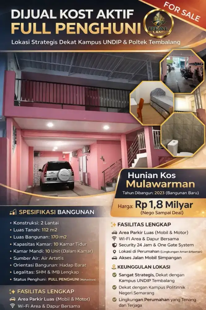 KOS PRODUKTIF FULL PENGHUNI KAWASAN UNDIP TEMBALANG SEMARANG