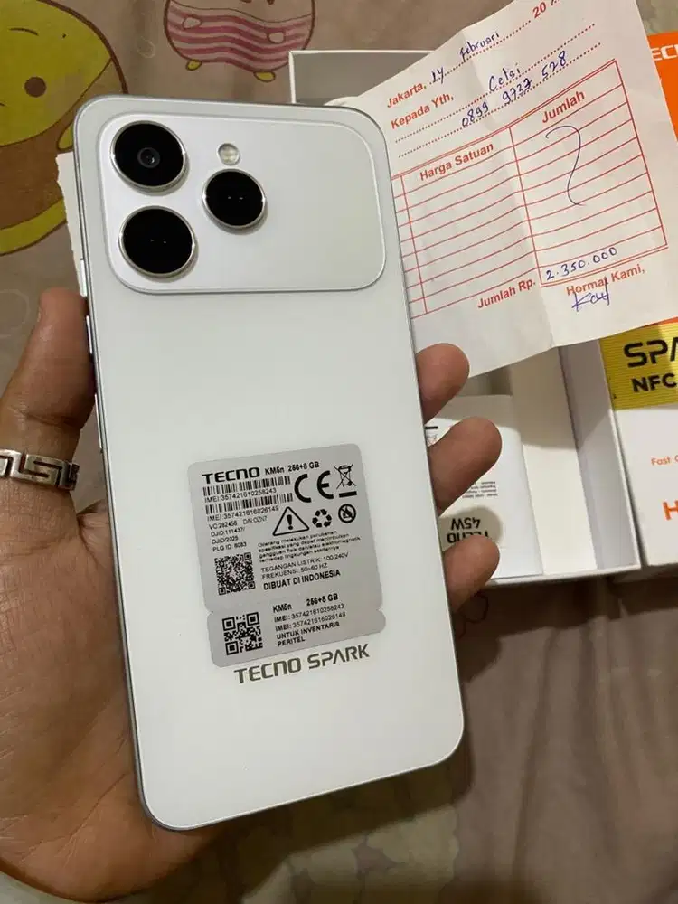 Tecno spark 40 256GB fullset