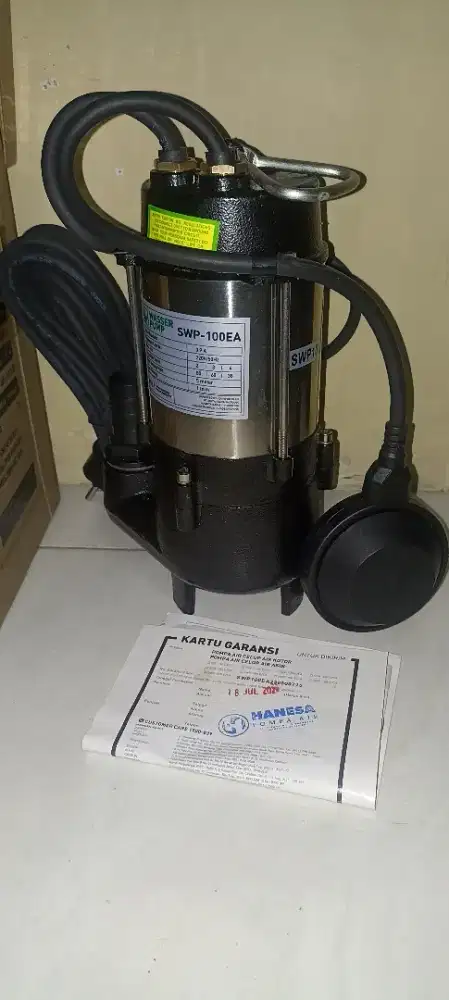 Pompa celup wasser untuk air kotor atau asin