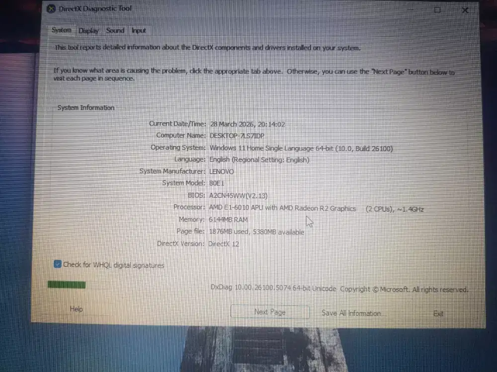 Laptop lenovo spesifikasi liat di poto