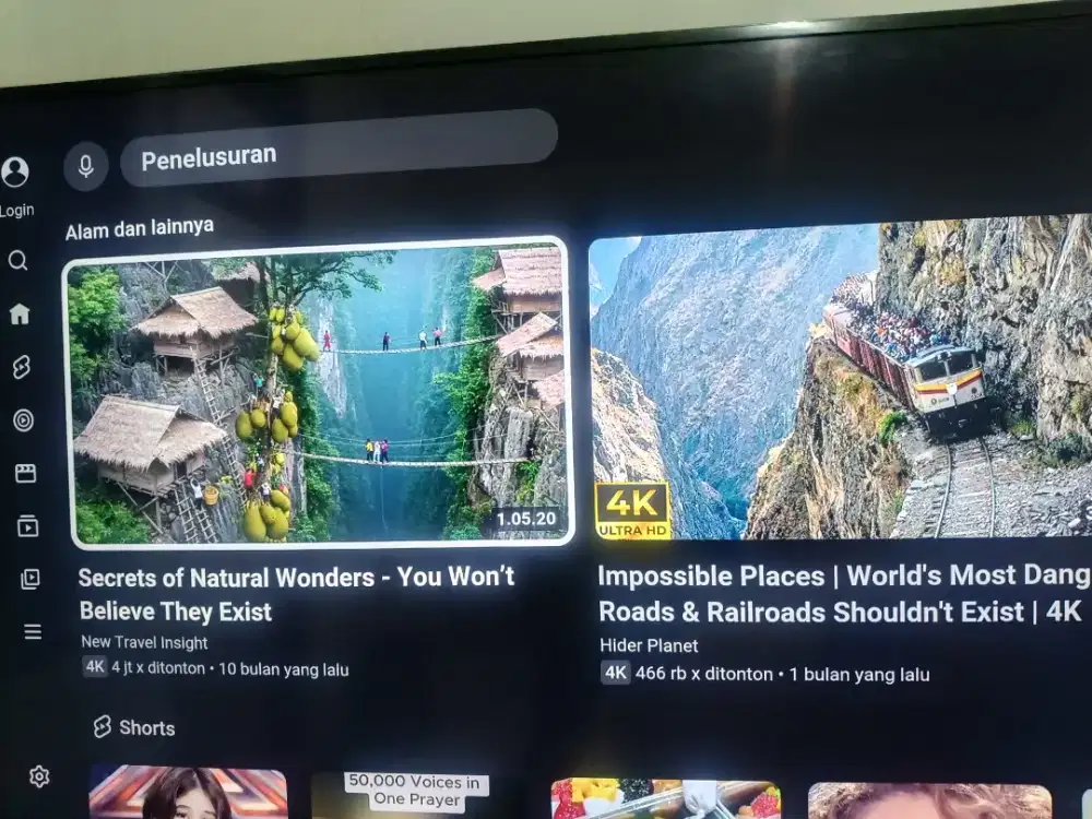 Jl LED. Samsung 82 in. Smart Digital 4 K. UHD. Vois original