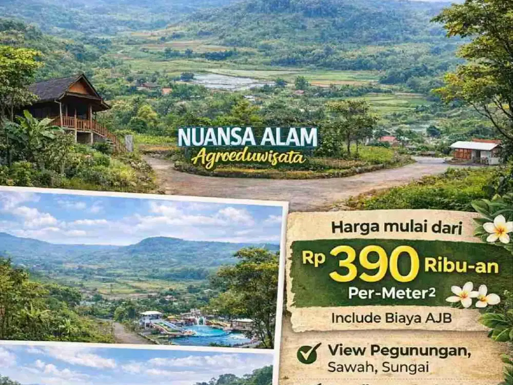 Jual Tanah Murah terintegrasi wisata jalur puncak 2 Bogor
