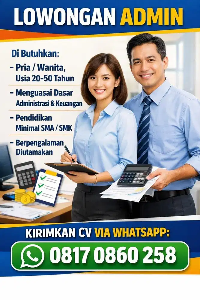 Lowongan Admin finance