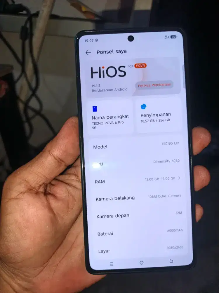 TEKNO POVA 6 PRO 5G RAM 12+12/256 GB