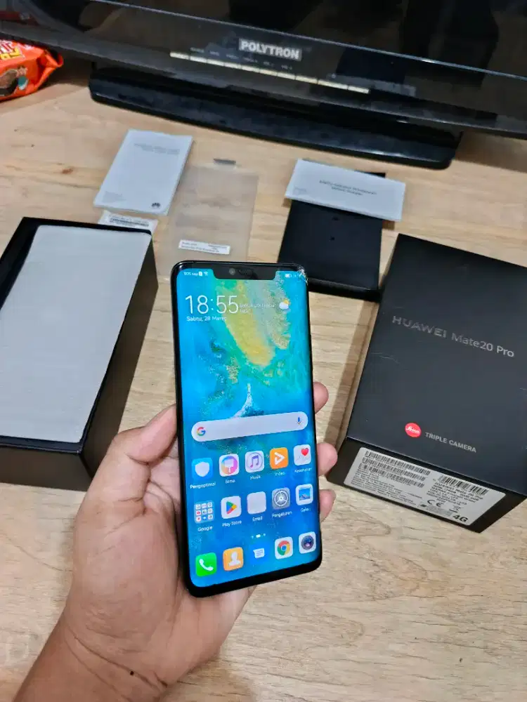 BU Cepat Huawei Mate 20 Pro 6/128 GB Oled Curved spek gahar