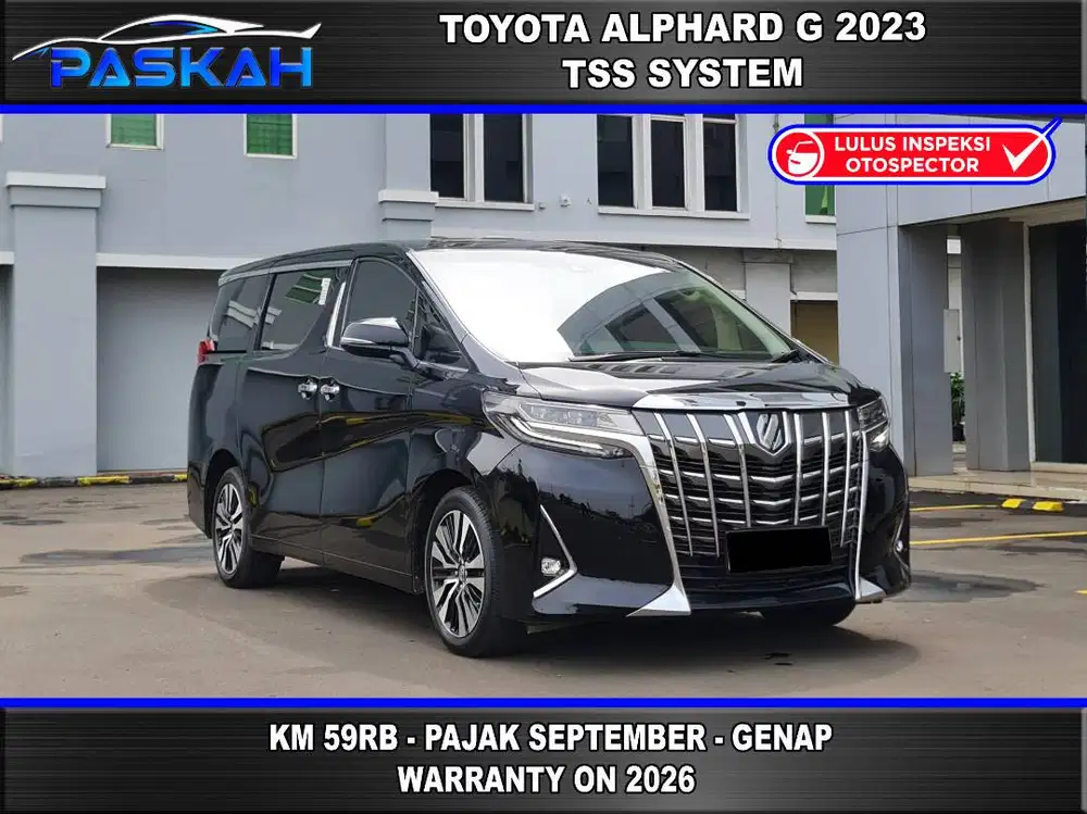 Tdp85 Bunga=4% TAX=SEPTEMBER GENAP Alphard G ATPM 2023 ALPHARD G 2023