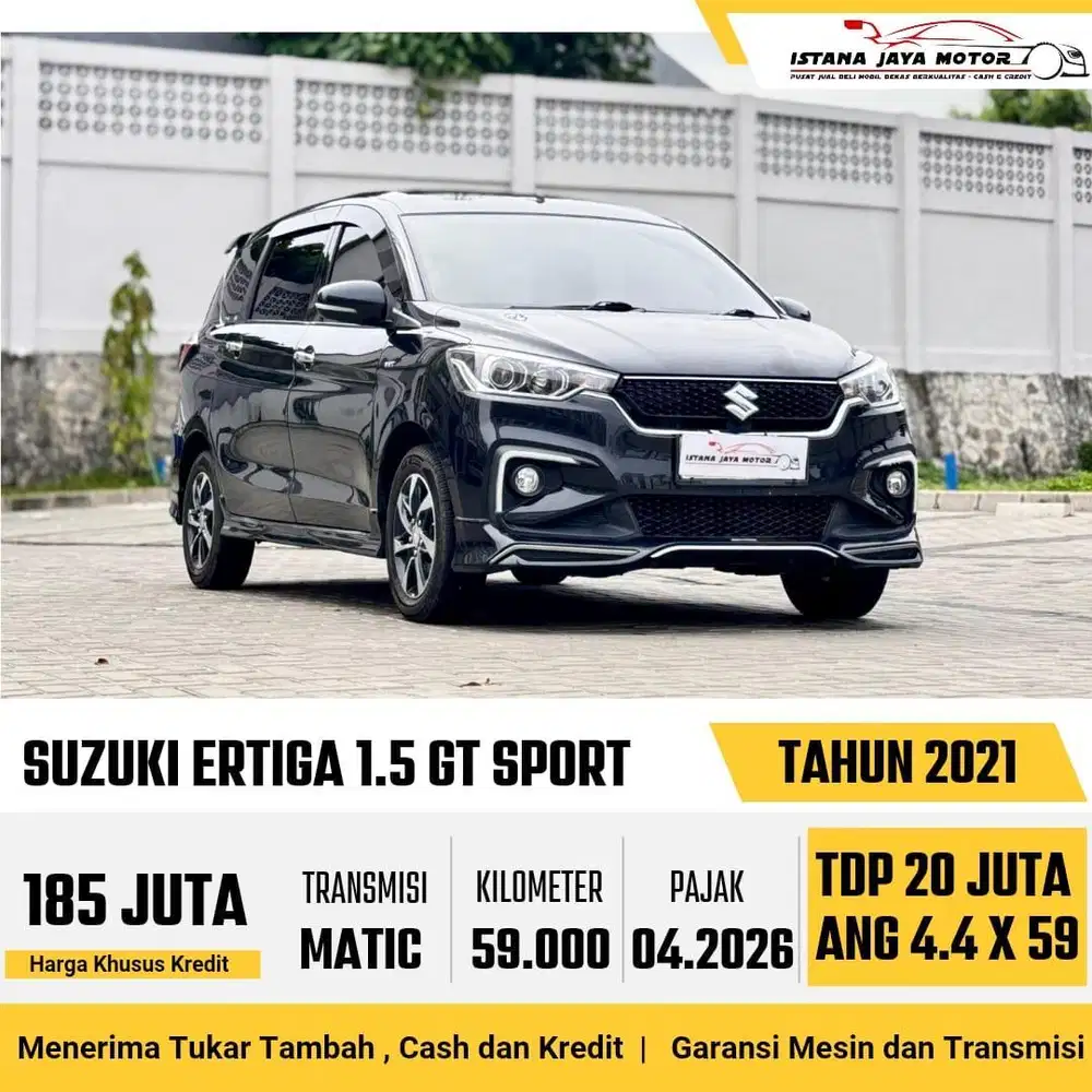 [LOW KM] Suzuki Ertiga Sport 1.5 Automatic 2021 Hitam