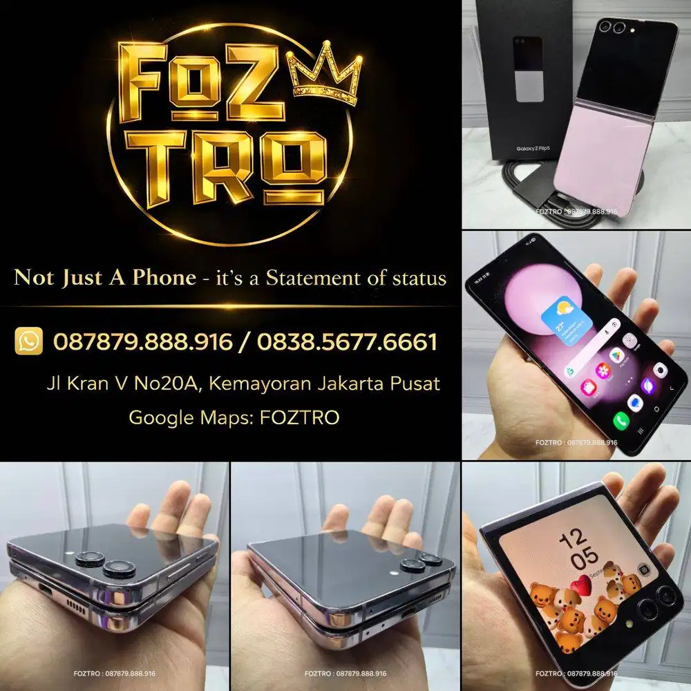 Samsung Galaxy Z Flip 5 8/512GB Lavender Fullset Resmi No minus