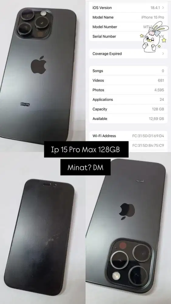 Iphone 15 Pro 128gb (nego tipis)