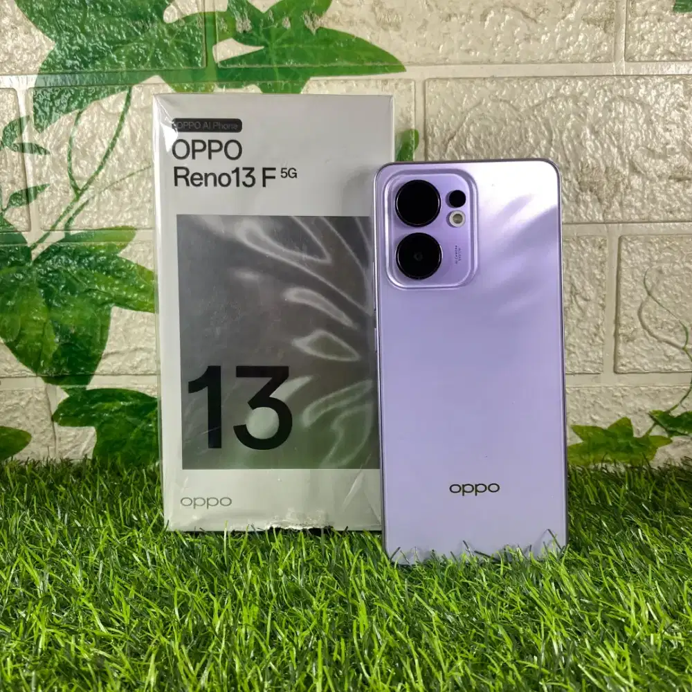 Oppo reno 13F 5G ram 12/256GB lengkap mulus normal siap pakai