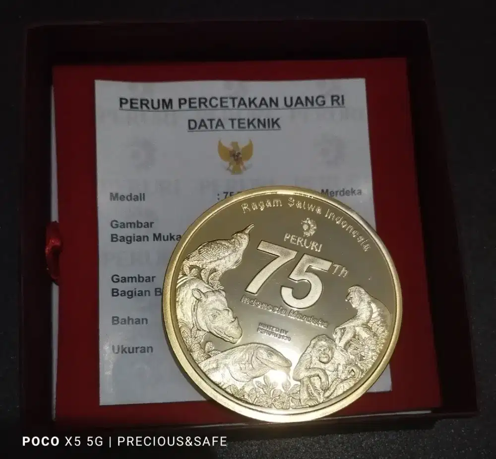 Koin/Medali Peruri 75th Kemerdekaan Republik Indonesia