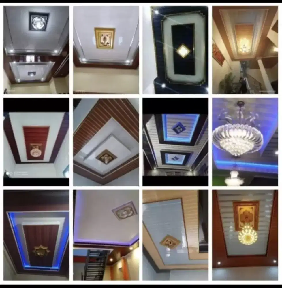 Plafon PVC terpasang