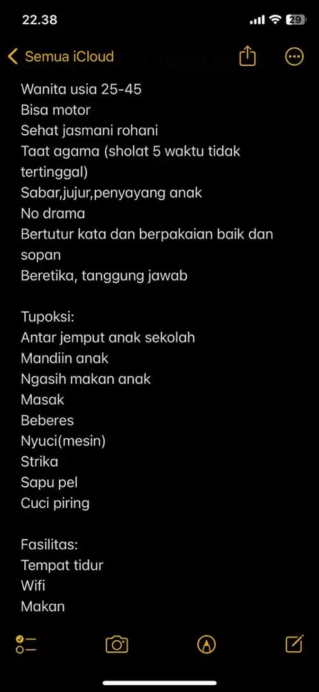 Art + jaga anak Menginap