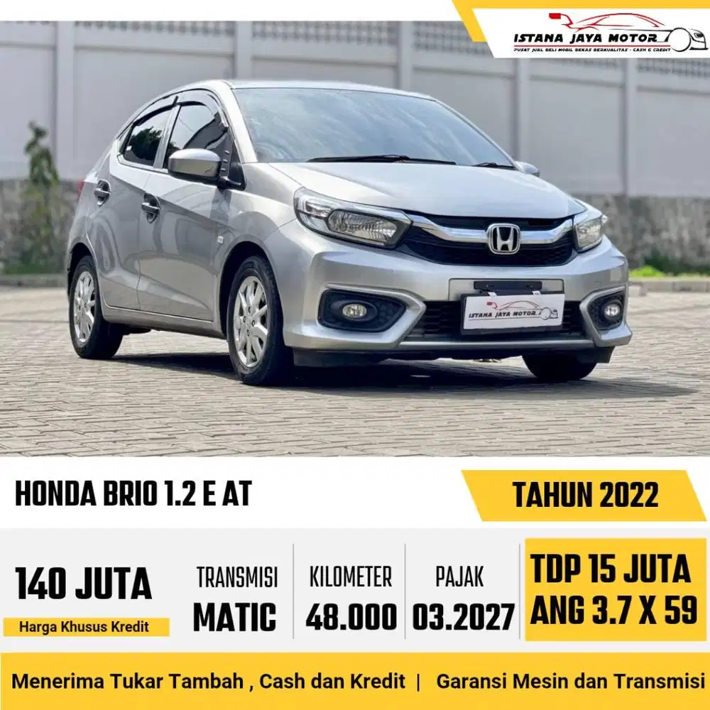 [PAJAK PANJANG] Honda Brio 1.2 E Automatic 2022
